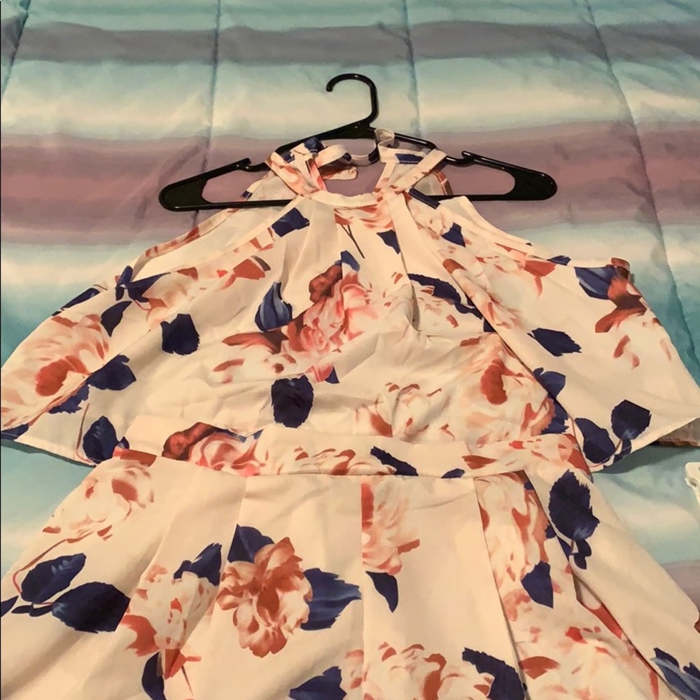 Floral Silky Romper! Super Cute, NEVER WORN!